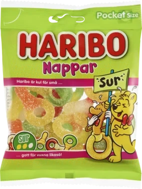 Nappar Sur 80g Haribo