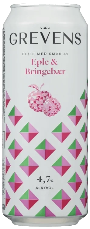 Grevens Cider Eple&Bringebær 0,5l boks