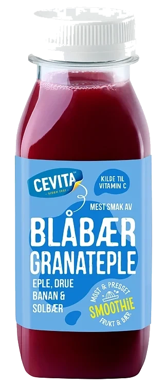 Smoothie Blåbær&Granateple 250ml Cevita