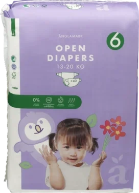 Diaper Xl W/fluff Size 6