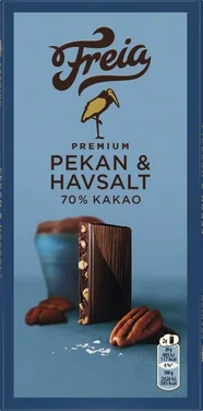 Premium Dark 70% Pekan & Havsalt 100g Freia