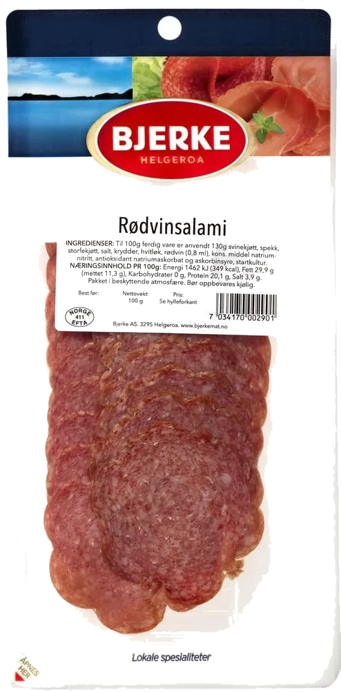 Rødvinsalami