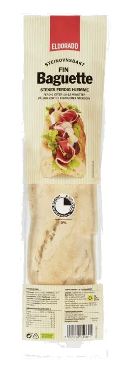 Baguette Fin Steinovnsbakt 250g Eldorado