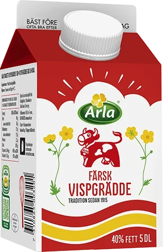 Färsk vispgrädde 40% 5 dl