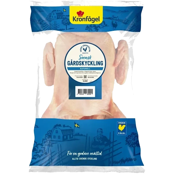 Gårdskyckling ca 1,2kg Kronfågel