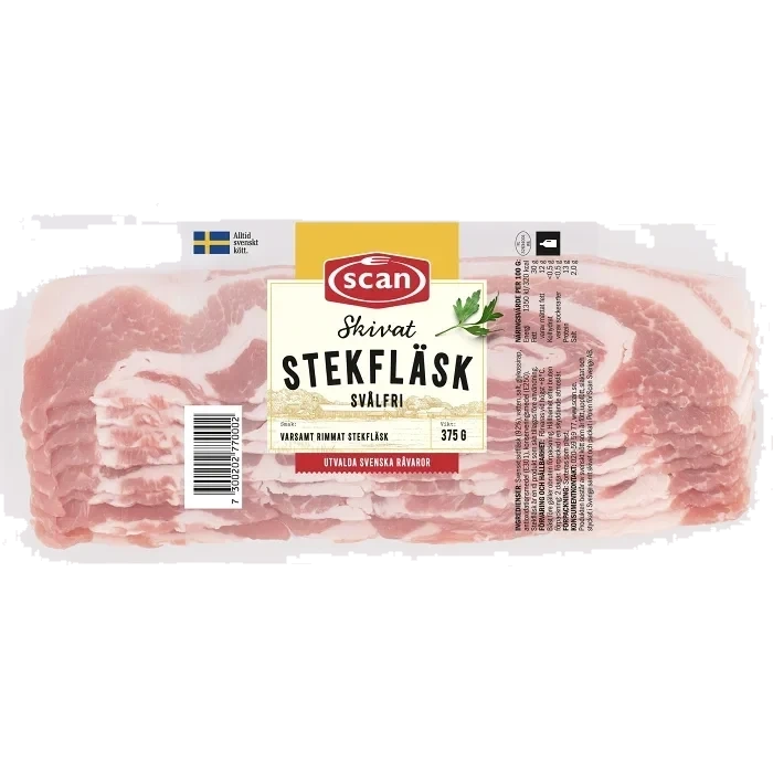Stekfläsk Skivat 375g Scan
