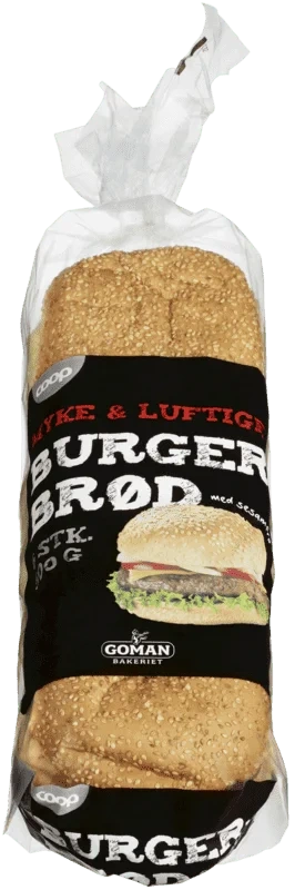 Coop Burgerbrød 6pk 500g