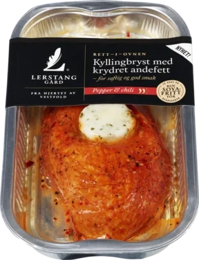 Kyllingbryst Pepper&Chili 240g Lerstang