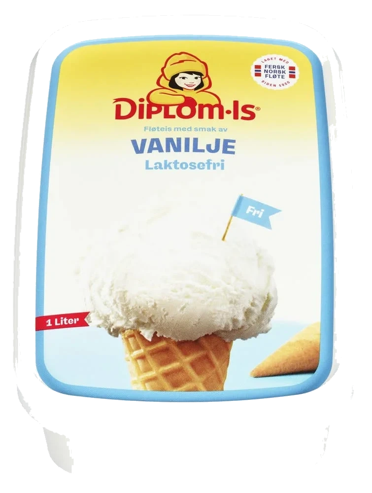 Laktosefri vaniljeis