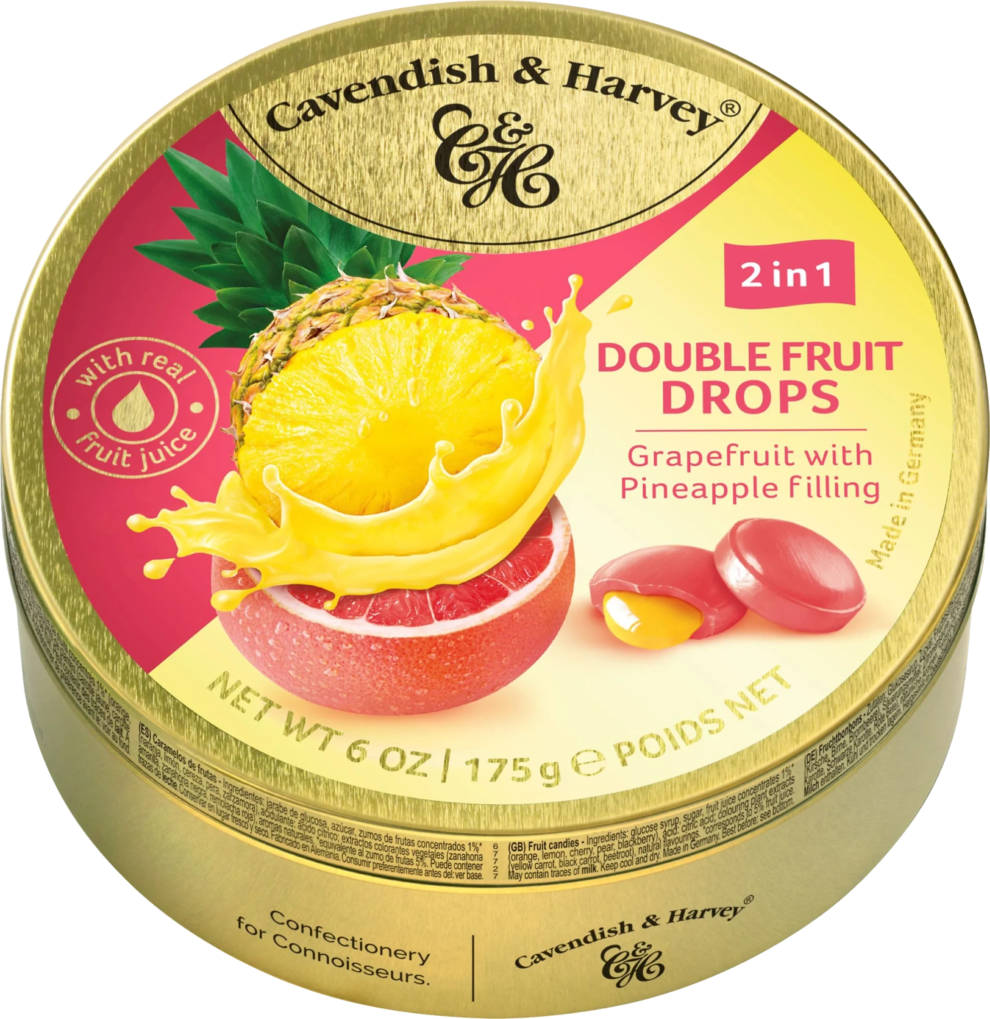 Karameller Grapefruit & pineapple