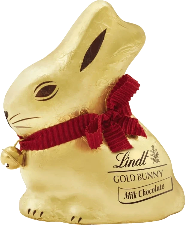 Gold Bunny Påskehare Melkesjokolade100g