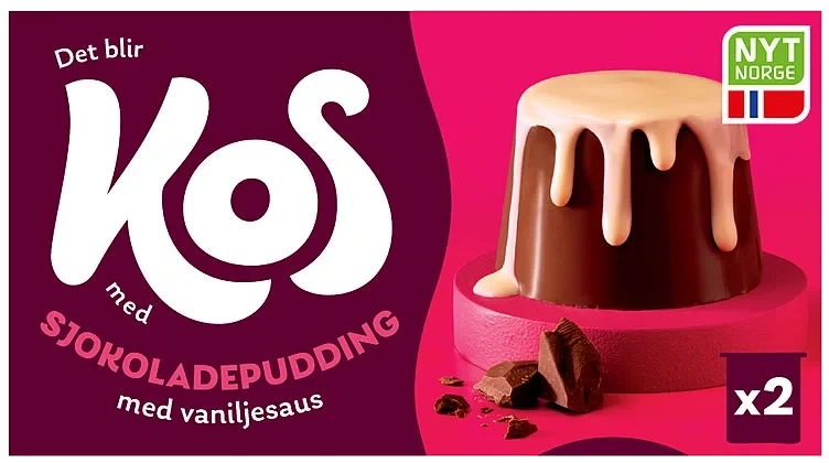 Sjokoladepudding med Vaniljesaus 2pk 310g Fjordland Kos
