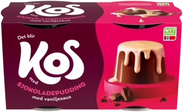 Sjokoladepudding med Vaniljesaus 2pk 310g Fjordland Kos