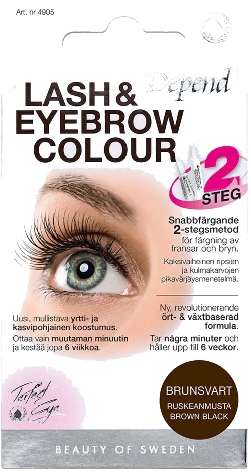 Depend Perfect Eye Lash and Eyebrow Colour Brown Black