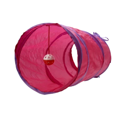 Kattleksak Tunnel Rosa 25x60cm