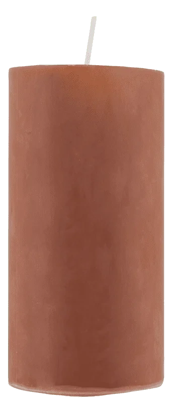 Moda Kubbelys Stearin Terracotta 7x15cm