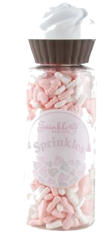 Kakestrø Babyføtter Rosa 75g Twinkle