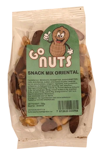 Go Nuts Snack Mix Oriental 100g