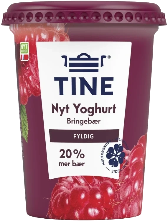 Nyt Yoghurt Bringebær 500g Tine