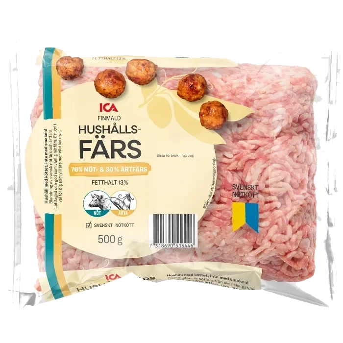 Hushållsfärs Färsk 500g ICA