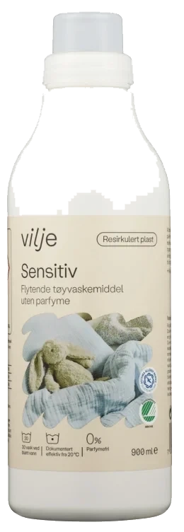 Vilje Tøyvask Sensitiv Flytende 900ml