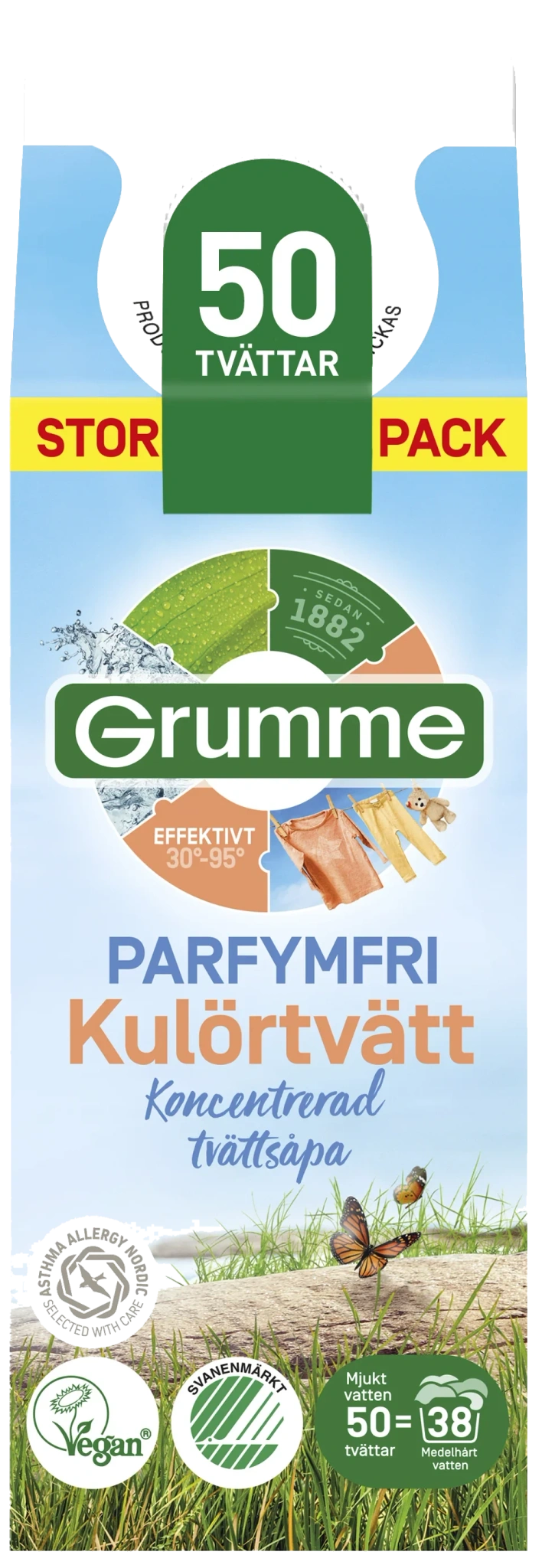 Kulörtvättmedel Flytande