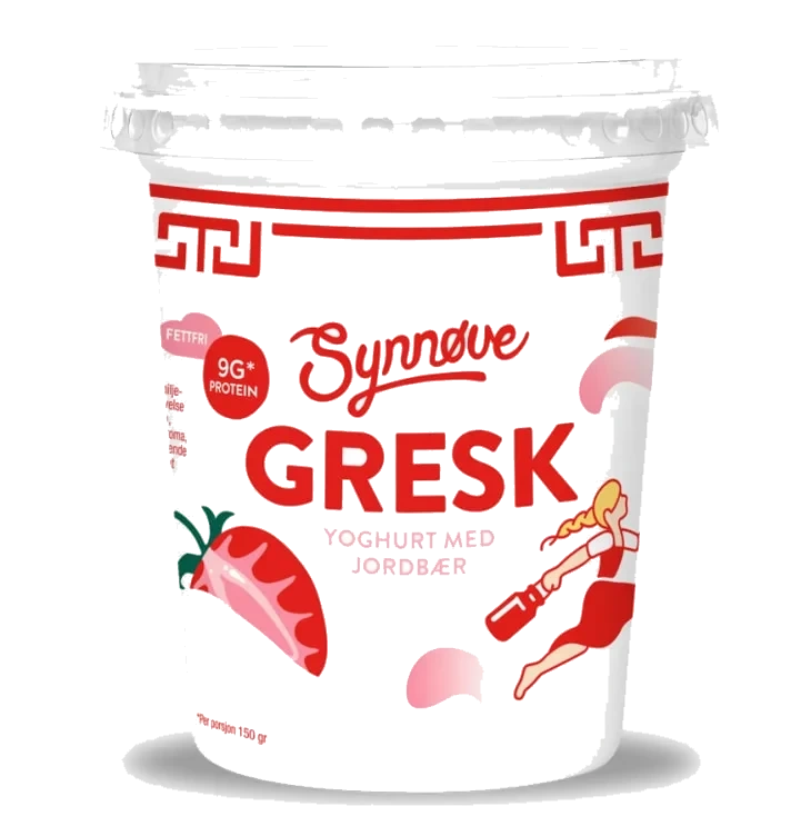 Yoghurt Gresk Jordbær 350g Synnøve