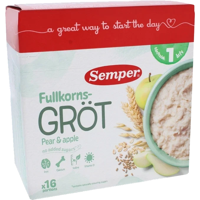 Fullkornsgröt Päron & Äpple