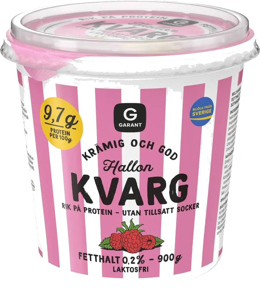 Kvarg Hallon Laktosfri Utan Tillsatt Socker 0,2%