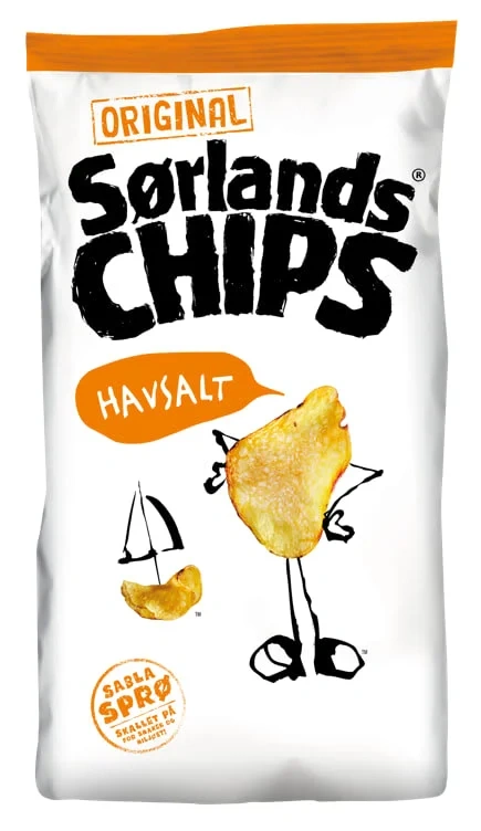 Sørlandschips Original Havsalt 190g