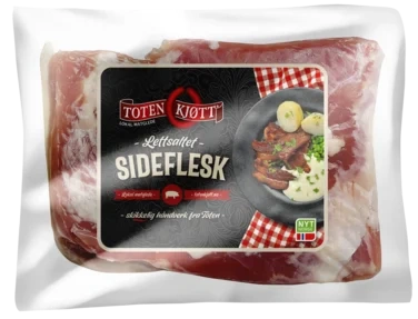 Lettsaltet Sideflesk Toten Kjøtt