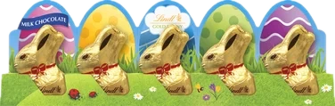 Gold Bunny Mini Påskehare Melkesjokolade 50g