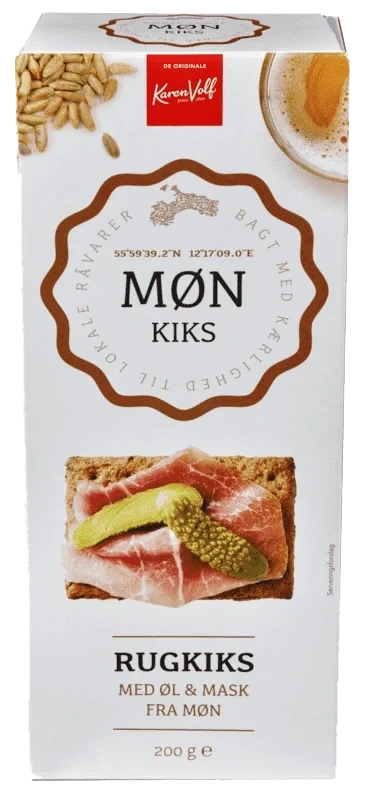 Karen Volf Møn Rugkjeks med Øl 200g