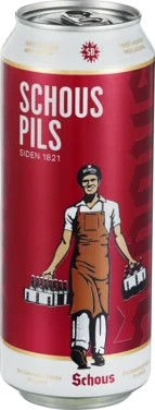 Schous Pilsner 0,5l boks