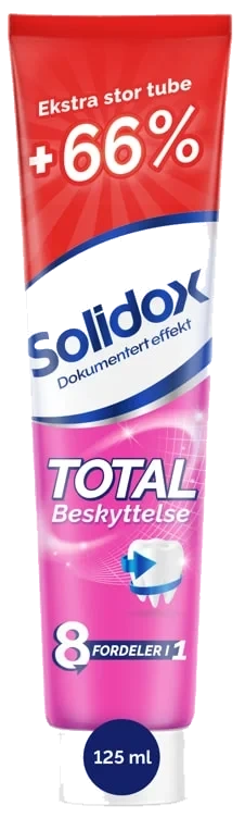 Solidox Tannkrem Total Beskyttelse 125ml