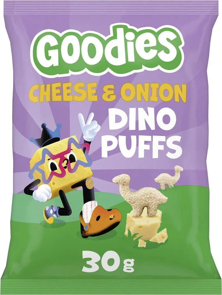 Dino Puffs Ost & Lök 3År