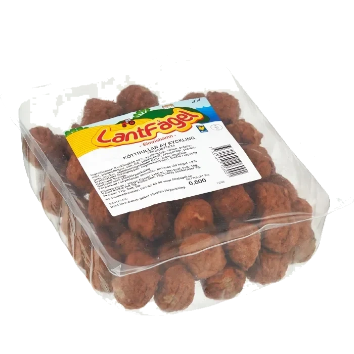 Kycklingköttbullar Stekta 800g Lantfågel