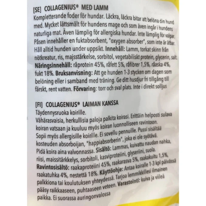 Tuggpinnar Collagenius Lamm 8-pack