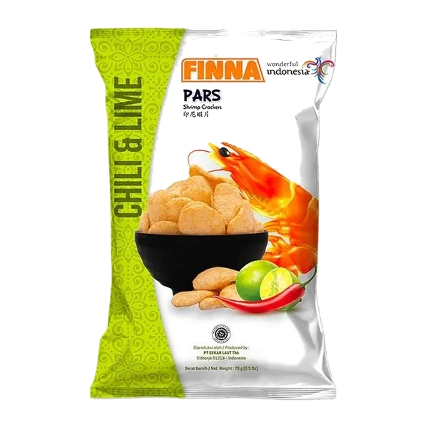 Finna Pars Shrimp Crackers Chili & Lime 70g
