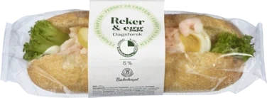 Baguette Fin m/Reker&Egg 225g Bakehuset