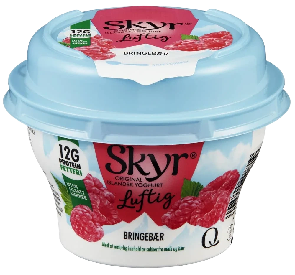 Skyr Luftig Bringebær 130g