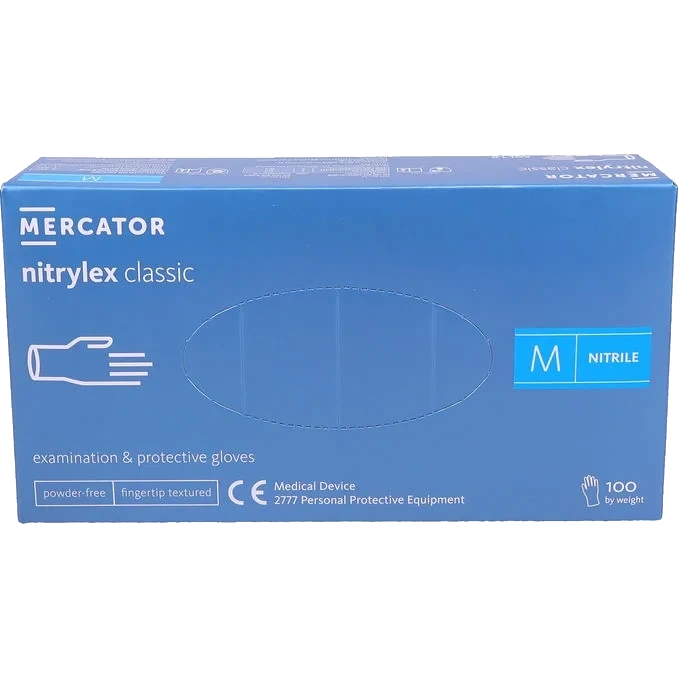 Nitrilhandskar Blå M 100-pack