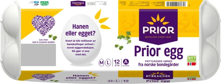 Egg M L frittgående 12 stk