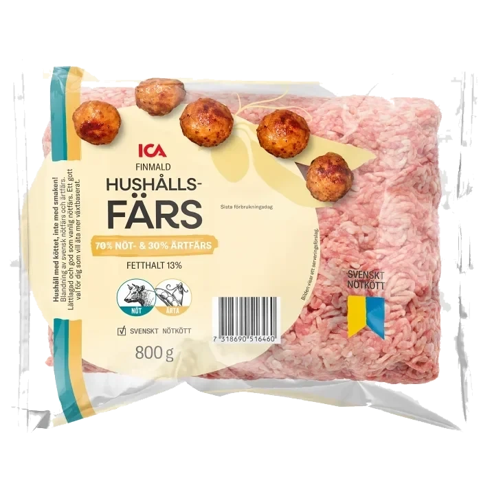 Hushållsfärs Färsk 800g ICA