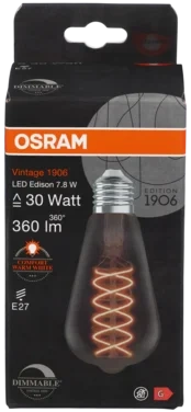 Led Lyspære cl Edison 30w E27 Dim