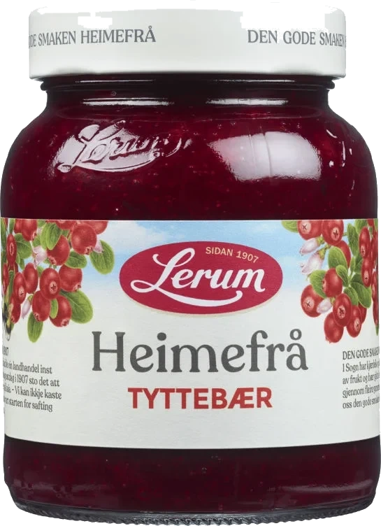 Tyttebærsyltetøy Heimefrå 390g Lerum