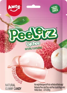 Peelerz Gummy Litchi 65g Amos