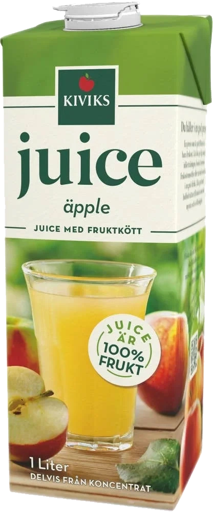 Äpplejuice med Fruktkött