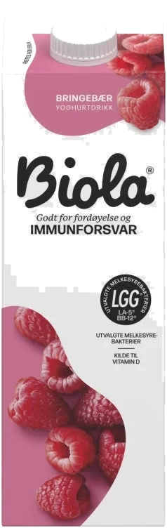 Biola Bringebær 1l Tine