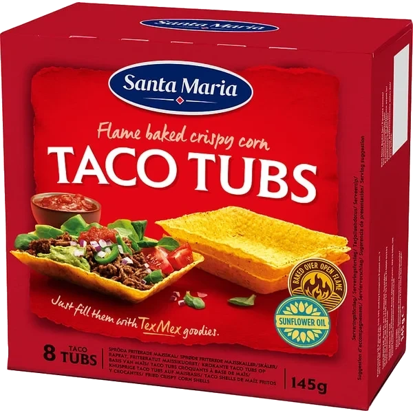 Taco Tubs 145g Santa Maria